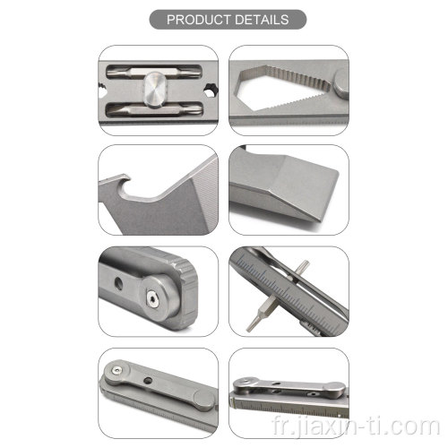 EDC Keychain Crowbar Hand Tools Titanium Pry Bar